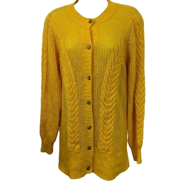 Just Female Sweaters - Just Female Mohair/Wool Blend Potter Cardigan Sz XS